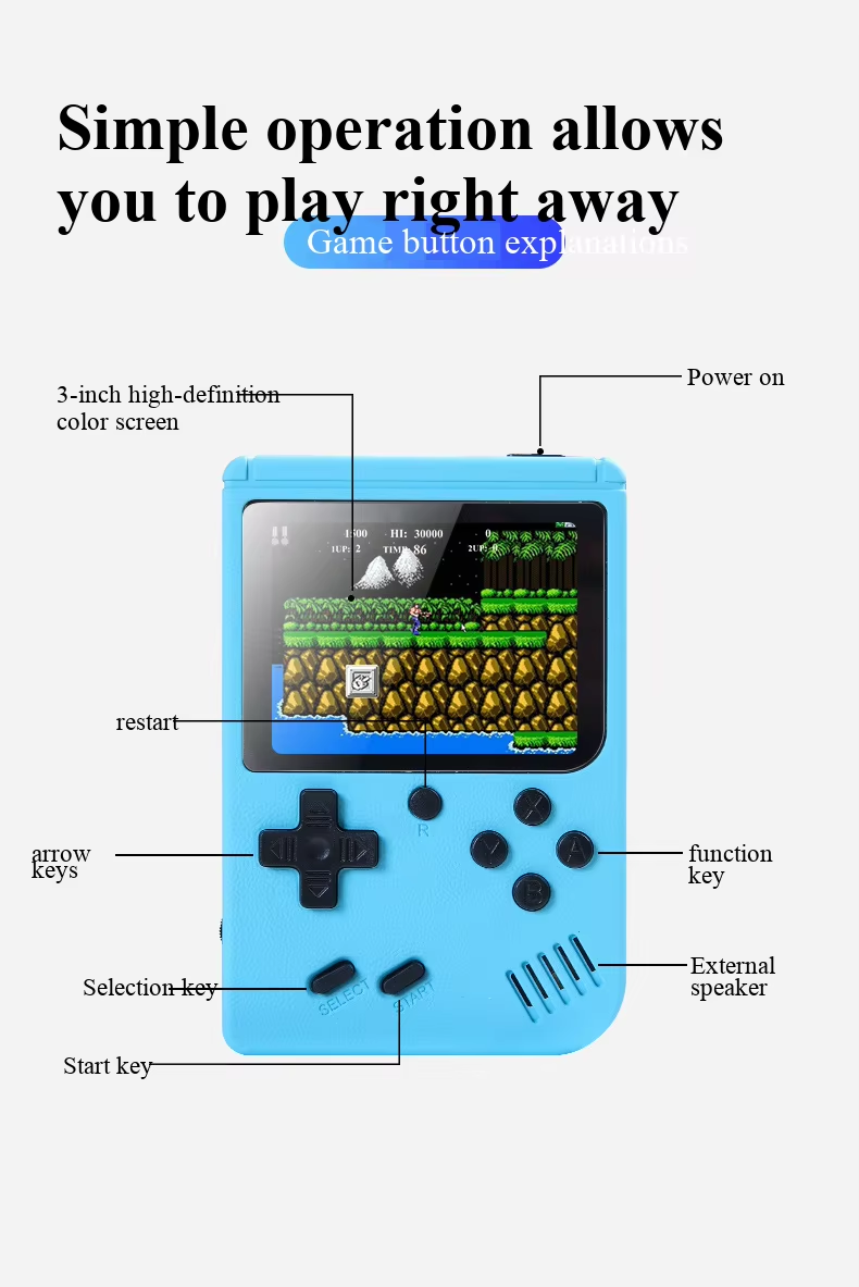 400 لعبة في 1 جهاز ألعاب محمول - مراجعة Gaming Console For Sale وسعره