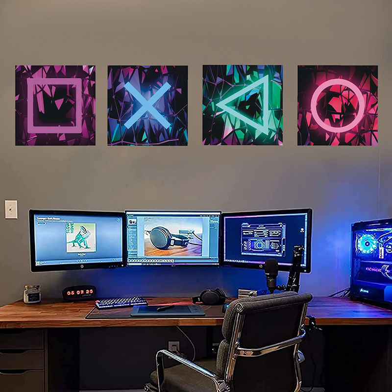 4 قطعة غرفة ألعاب الأطفال لعبة - مراجعة Gaming Console Wallpaper وسعره